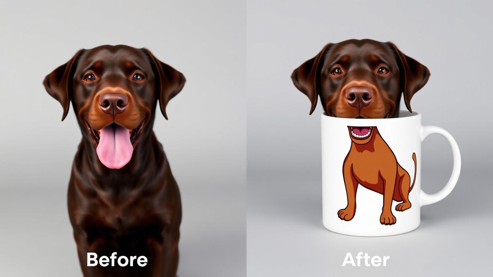 Before and after example β Dogs