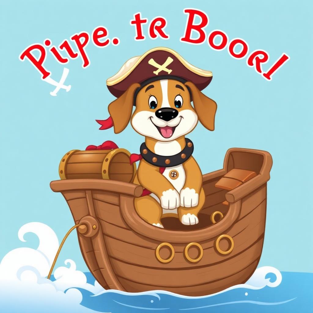 Pirate Adventure illustrated pet storybook scene