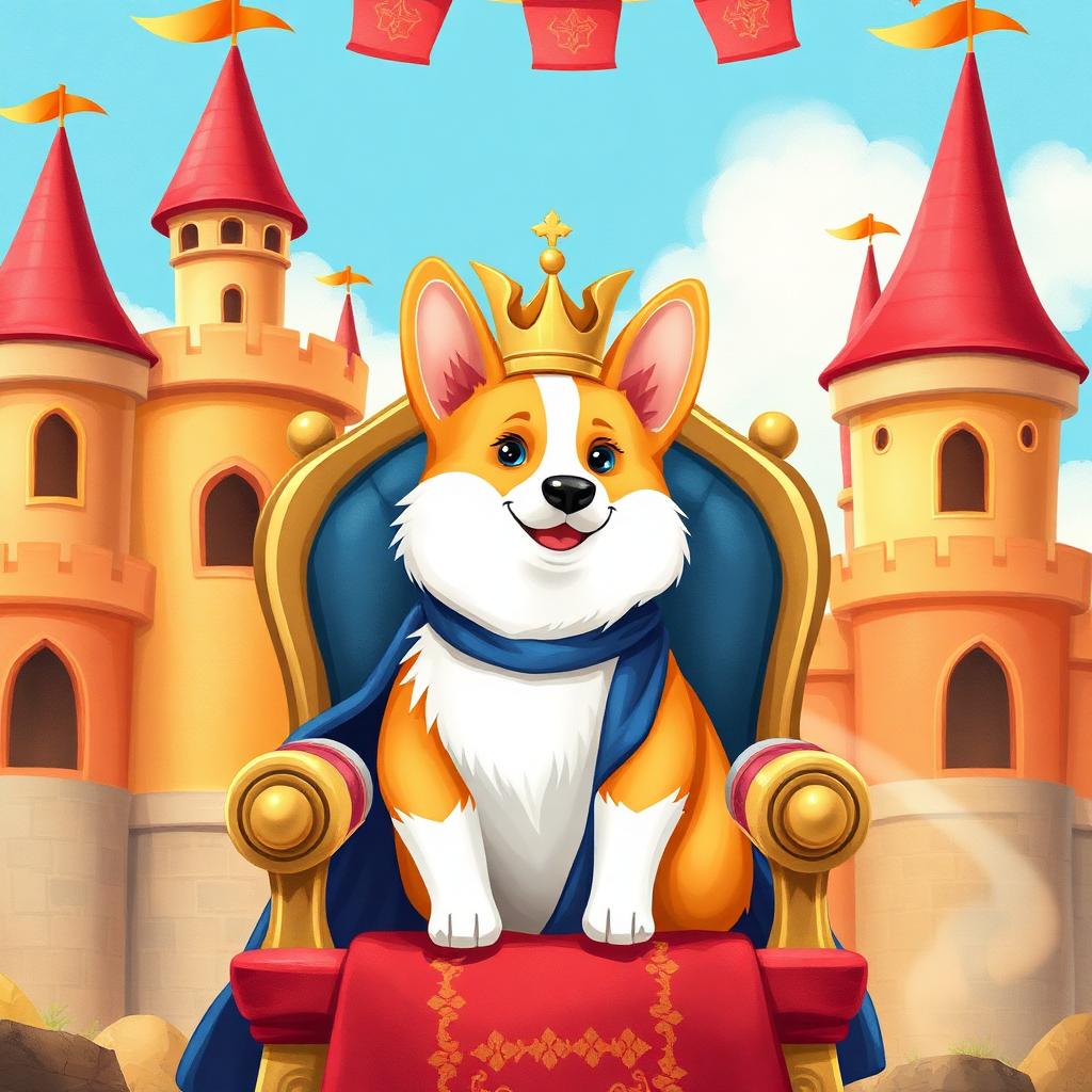 Royal Kingdom illustrated pet storybook scene
